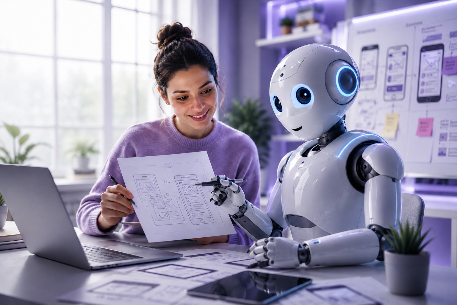 AI Robot UI Design